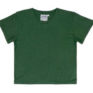 Jungmaven Cropped Lorel Tee - Forest Green - Small